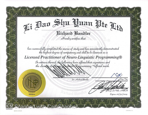 NLP (Practitioner) Certificate