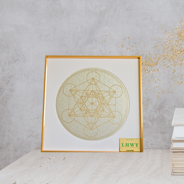 Sacred Geometry R Frame - Wealth (19cm x 19cm)